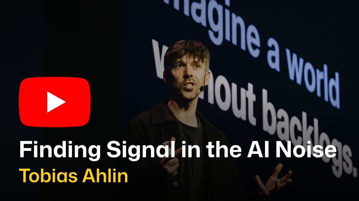 nordicjs's tweet image. Huge thanks to @tobiasahlin for closing the stage with "Finding Signal in the AI Noise". He showed us why the future of AI isn’t about generating more, but about learning what’s worth keeping.
youtu.be/3qwJFEsj4TY