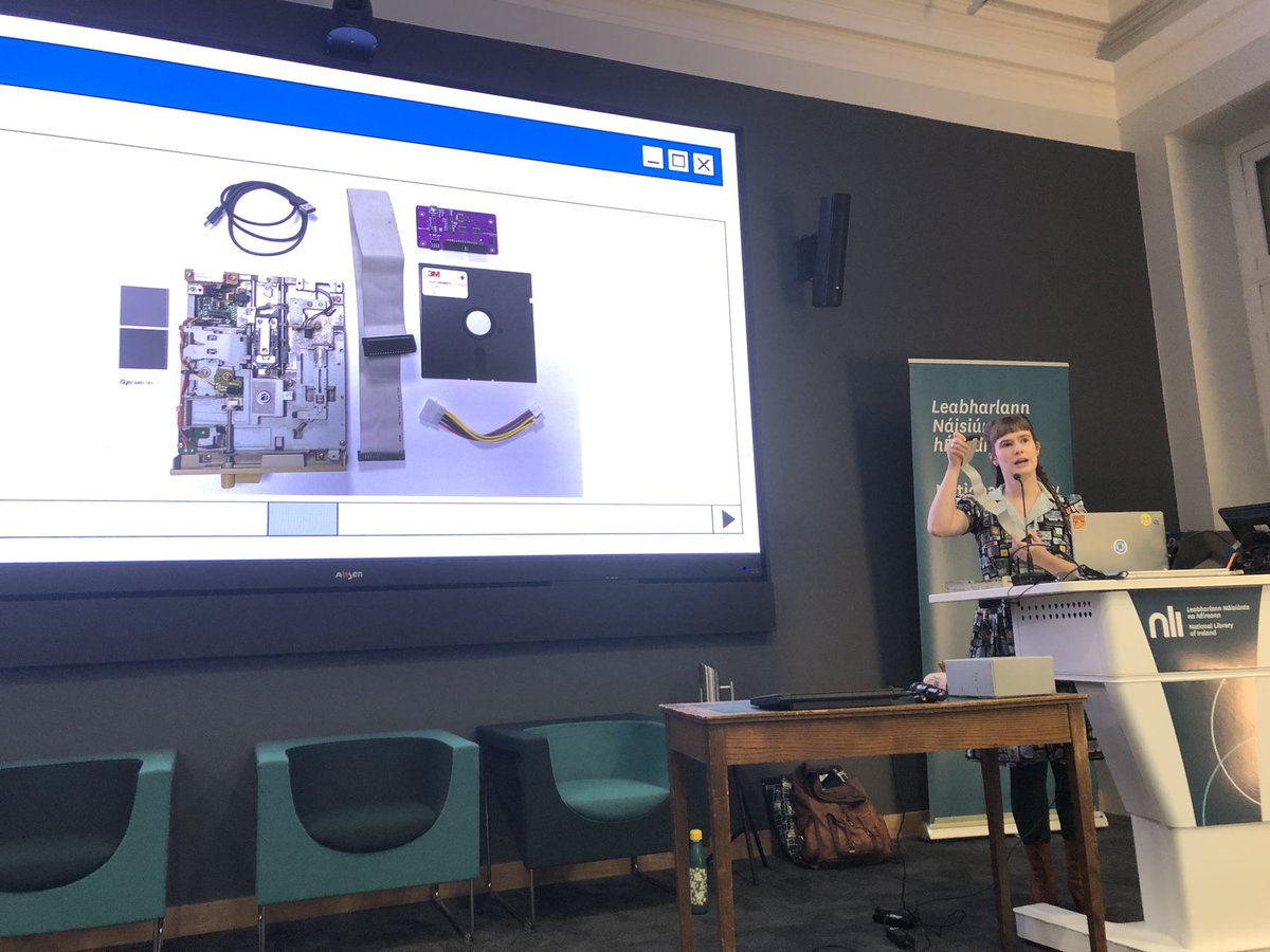 digitensions's tweet image. My favourite time of the year! The amazing @nttwconf is in Dublin this year, hosted by National Library Ireland. Amazing #digipres start and it’s just the workshop day! #GPUencoding #RAWcooked #FloppyFlippyDisks #AudioQC
