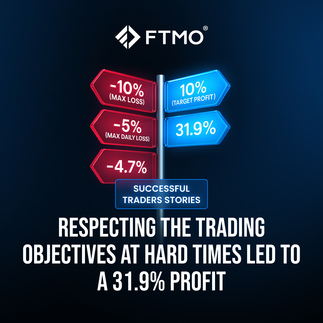 Respecting rules isn’t exciting – but it’s what separates consistency from chaos. 😎 This trader proved it by turning discipline and risk control into a 31.9% profit on his $100,000 FTMO Account in just two weeks. 👉 ftmo.com/en/respecting-…