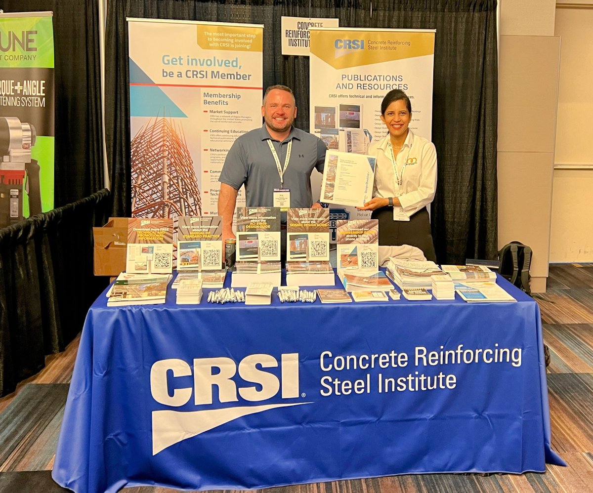 CRSI_tweets's tweet image. In #NYC for the #NCSEA Summit? Come find us at Booth # 131 — we’ve got technical resources, design guides, and conversations worth stopping for!
#StructuralEngineering #NCSEASummit2025 #SteelReinforcedConcrete #ConcreteDesign #Engineering #Construction #rebar #structuralengineers