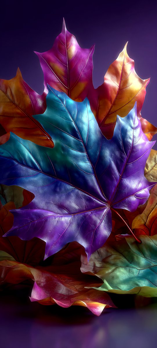 Nature's artistry with a metallic sheen!