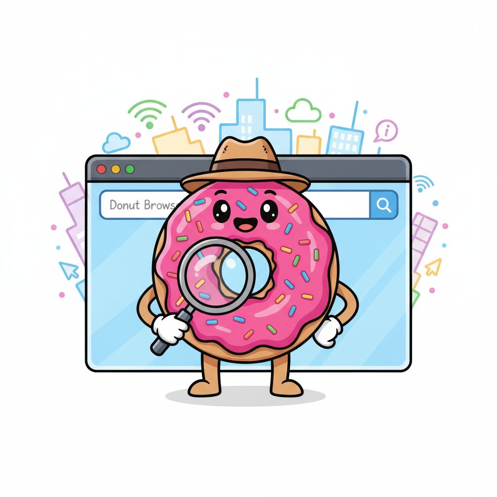 TanvirI19578's tweet image. @DonutBrowser    The Donut Browser is on the case! 🔎 We&apos;re digging deep to find the sweetest search results and the best links. What are you exploring today? #DonutBrowser #SearchEngine #WebDetective