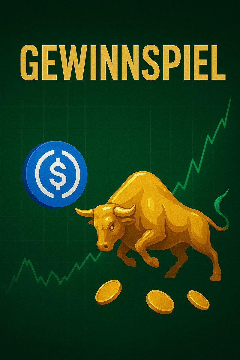 🤑 GEWINNSPIEL 💵💲
💥Nach dem Dip ist vor dem Bullrun! 💥🐂

Wir verlosen 50€ in USDC! 🚀💸

So einfach bist du dabei:
1️⃣ Like diesen Beitrag ❤️
2️⃣ Teile ihn 🔁
3️⃣ Kommentiere mit deiner USDC-Adresse (ERC20) 💰

🎯 Der Gewinner wird am Sonntag den 19.10 ausgelost 😇