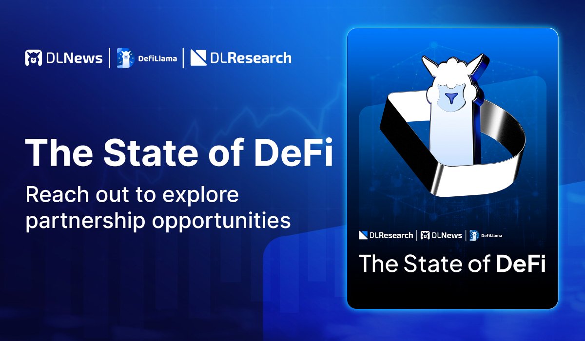 From the source. For the industry.

We are joining forces with <a href="/DefiLlama/">DefiLlama.com</a> and <a href="/DLNewsInfo/">DL News</a> to launch the "State of Defi" report, coming soon.

Sponsorship opportunities available. Get in touch to find out more.