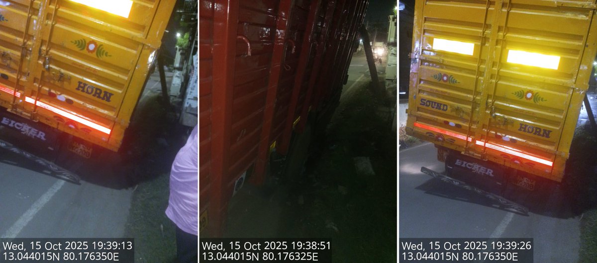 BalajiGopalanCH's tweet image. ZO11, WD152, 
Thirupathi Nagar Main Road

📌
maps.app.goo.gl/mcCXFp4vxDHj7n…

Sub: Repairs to #GCC #SWD

A heavy vehicle collapsed due to the weak @chennaicorp #SWD cover. The cover is currently open and requires immediate attention from the #GCC.

@rdc_south @kgbias 

#RoadSafety