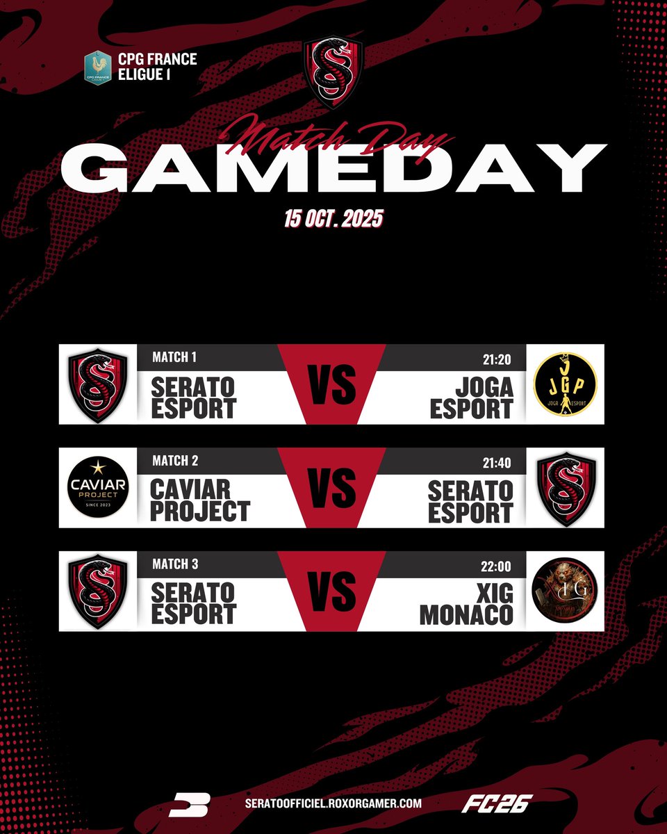 SRT Mesah (@srtmesah) on Twitter photo FC26 🔴⚫️
Début sur <a href="/CPG_FR/">CPG France</a> eLigue1
Grosse soirée pour l équipe, important d arrivé avec le mental, le plan de jeu clair et précis et prendre les points . FC26 🔴⚫️
Début sur <a href="/CPG_FR/">CPG France</a> eLigue1
Grosse soirée pour l équipe, important d arrivé avec le mental, le plan de jeu clair et précis et prendre les points .