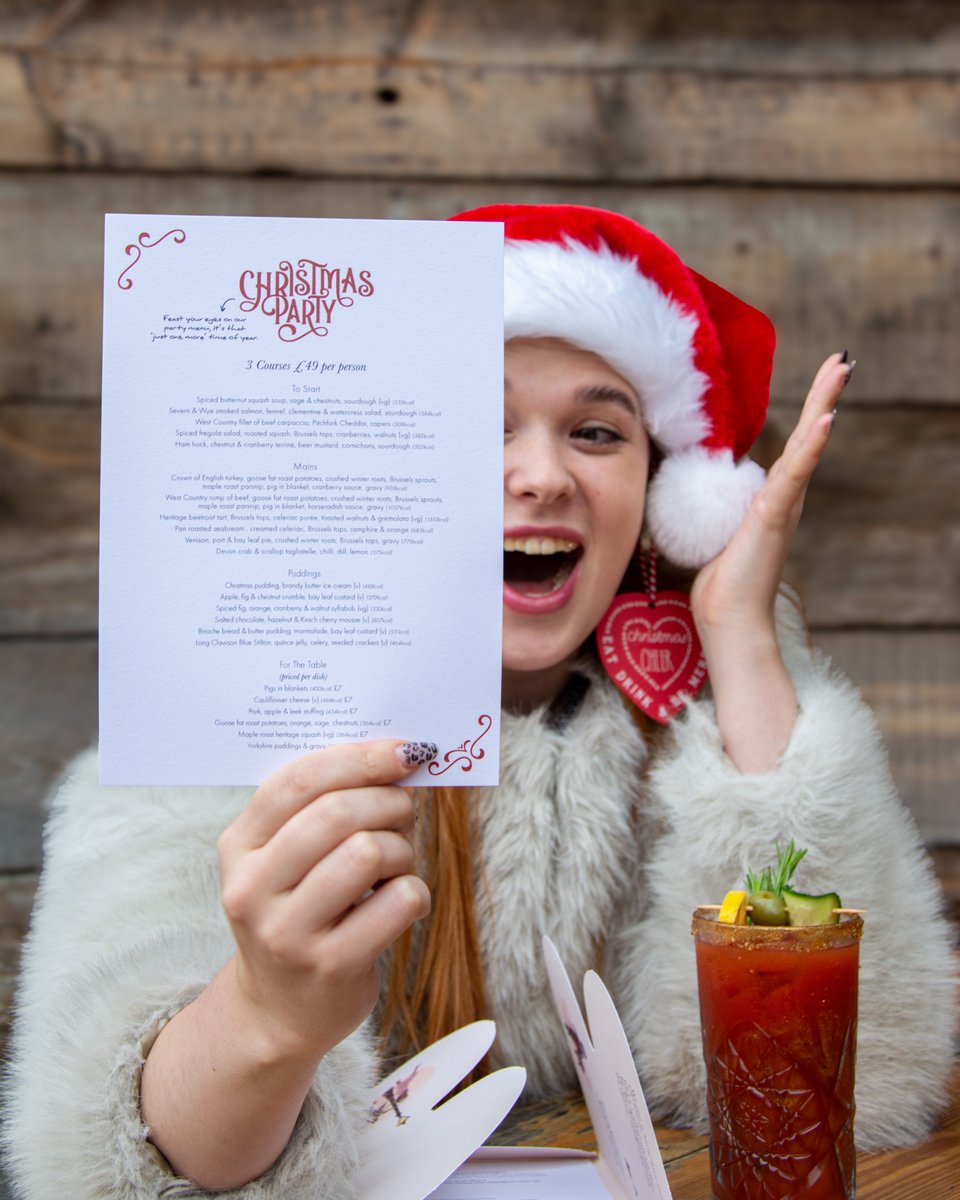 Warning ⚠️
Our Christmas menu may cause extreme belt loosening and a touch of seasonal chaos!

Festive feasts, bad cracker jokes, seasonal drinks... it’s what we do best! 

Enquire online - all our festive menus can be found in house or via our website.