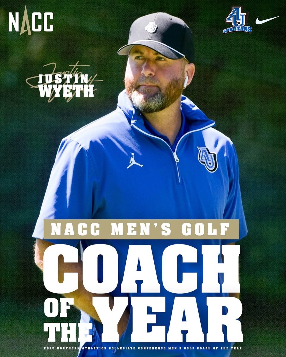 9x in a row.. <a href="/NACC_sports/">NACC</a> Men’s Coach of the Year!  🔵⚪️🔵⚪️ #weareoneAU