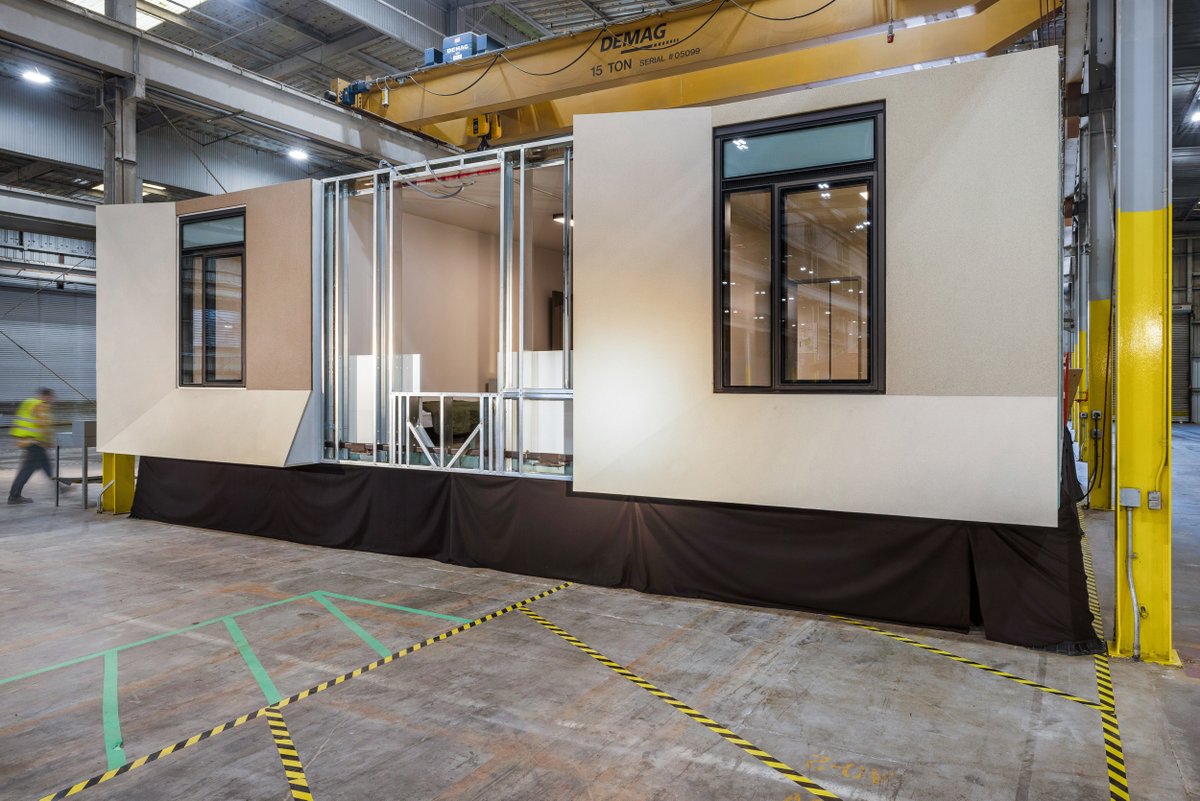 FSModular's tweet image. Student housing just got a glow-up. ⭐
At @CalPoly San Luis Obispo, we’re delivering the largest modular housing project in the U.S. - built off-site in our LA factory. Our all-steel system drives speed and sustainability, showing how modular can meet urgent housing needs.