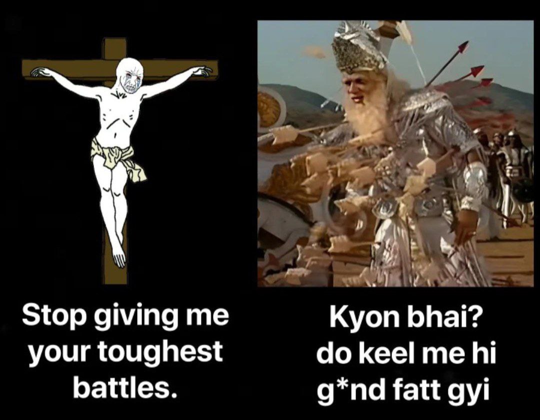 iiamkrshn's tweet image. Forget Lord Vishnu your Jesus ain’t even close to Bhishma Pitamah.