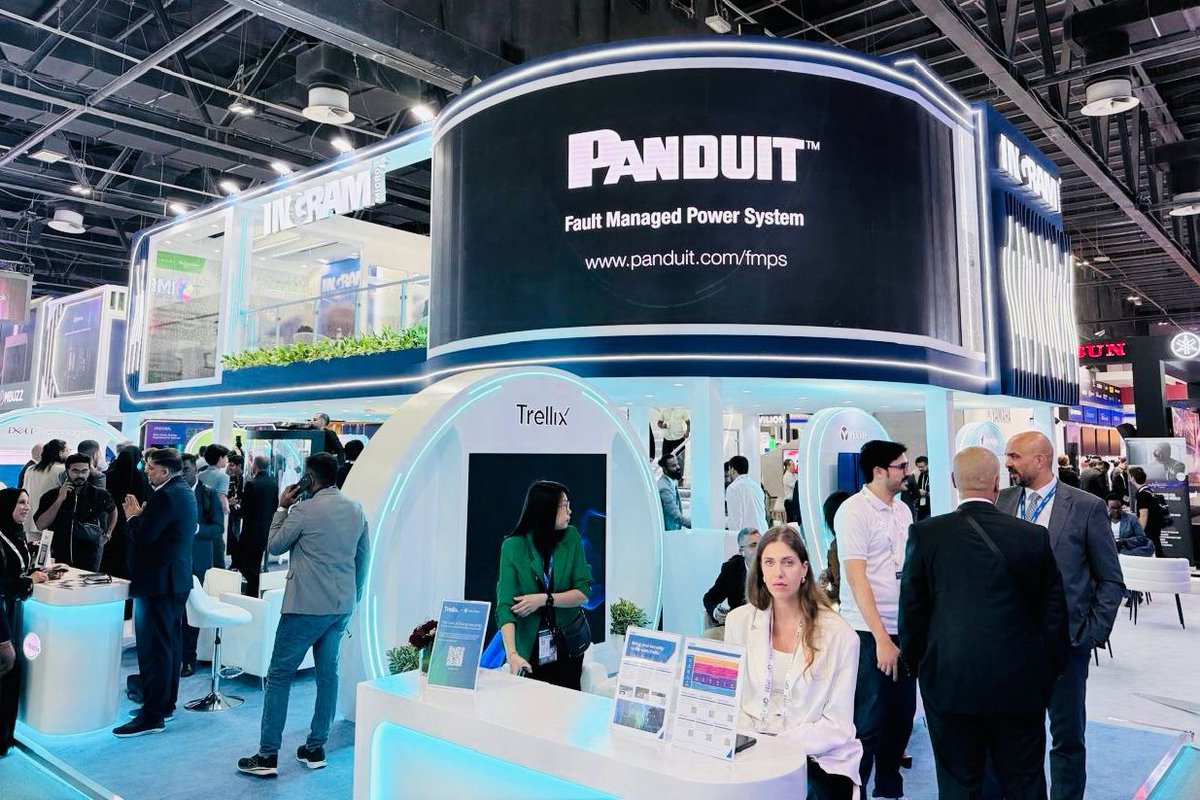 PanduitEMEA's tweet image. What defines the future of power distribution? At GITEX 2025, our team has been showcasing smarter, safer infrastructure and sharing FMPS insights in an Ingram Micro podcast.
Two days remain. Visit us at Dubai World Trade Center, Hall 1, Stand A40.
#Gitex2025 #FMPS #UAE