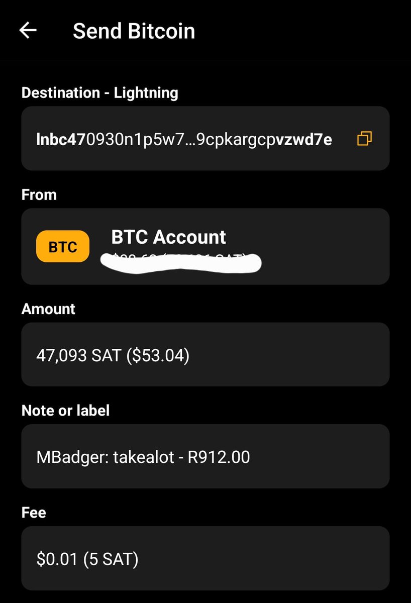 StephenV_ZA's tweet photo. Today is a significant day in my BTC journey that started in 2017. As significant to me as that very first BTC I bought back then. Today I used BTC to buy items on Takealot, thanks to the amazing work by @MoneyBadgerPay and @blinkbtc .  The future is here! :) https://t.co/qef9z3JEJm