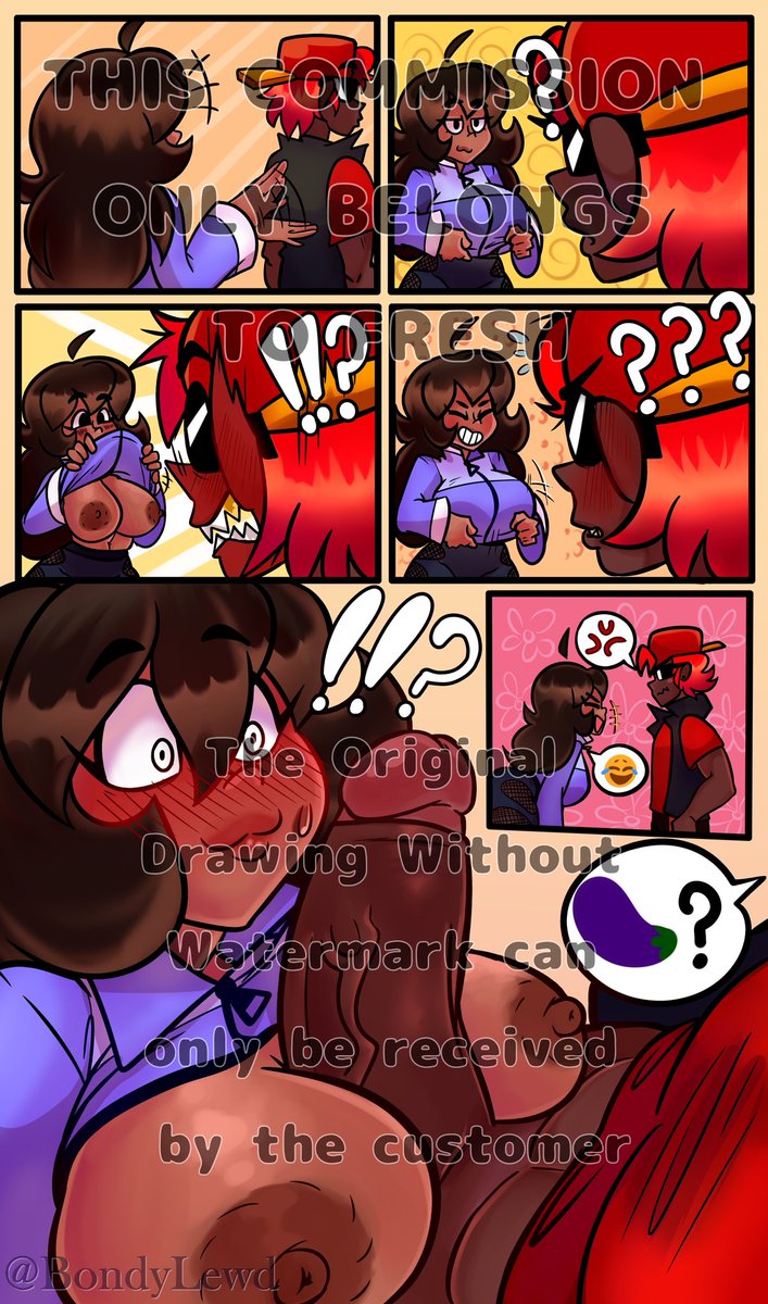Commission completed for @/MidnightJazz18 

Some jokes lead to other jokes 🤭🔥😈