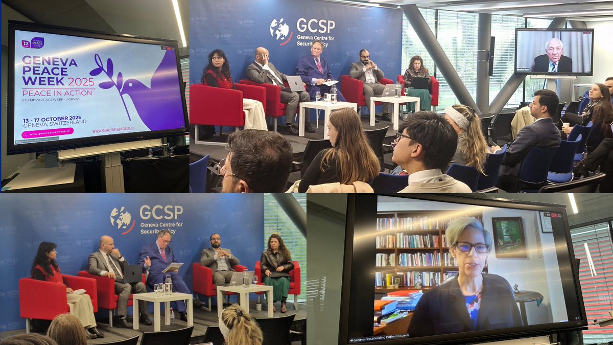 On 15 Oct at #GenevaPeaceWeek, IBAHRI, <a href="/SyrianLDP/">SLDP</a> &amp; The Day After hosted a discussion on advancing #legal accountability frameworks, the #RuleOfLaw &amp; peace in #Syria, under this year's theme 'Peace in Action'. IBAHRI Co-Chair, <a href="/MarksLarks/">Mark Stephens</a>, moderated

Read: genevapeaceweek.ch/en/programme/p…