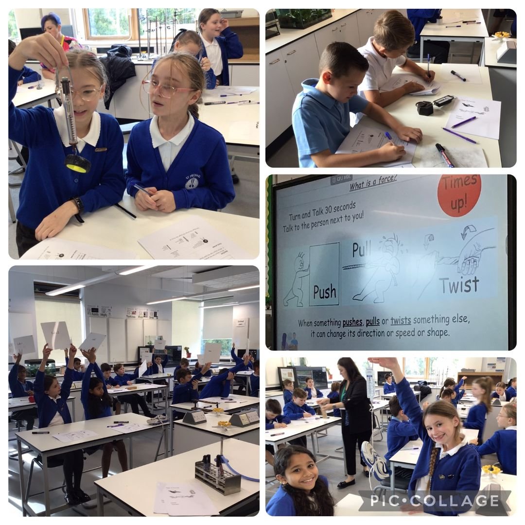 smaaanews's tweet photo. In Science, Year 5 have been attending Woodchurch High School this half term for weekly sessions linked to our topic on forces and mechanisms. We’ve explored different types of forces, investigated friction, and learned about Newtons as a unit of force. #SMAAAScience https://t.co/D2Flm8UnLk
