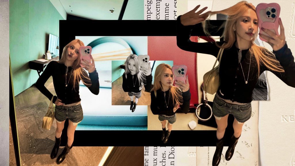 𝗁ּ𝗍𝗍ִ𝗉ׄ𝗌—ㅤ 내 스냅.𝐜𝐨𝐦ㅤ✵✉️⃘ֻ♡⠀Just a girl, in a world of mirrors, casting chaos with every look. Denim shorts, boots that stomp, and.. oh! (a) smile that says, I know you can’t look away. No magic here, just pure unfiltered.