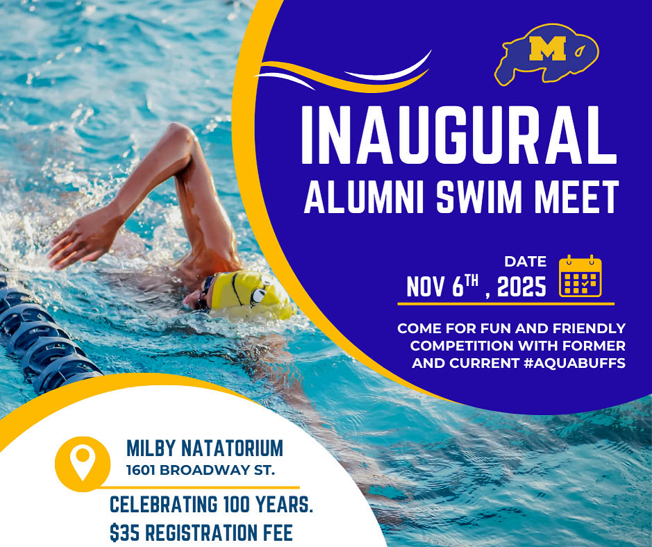 Still think you have what it takes to jump back in the pool? Come join current and former Buffs at our inaugural Alumni Swim meet celebrating 100 years! Link to sign up is below. 

signupgenius.com/go/4090E4AA9AD…