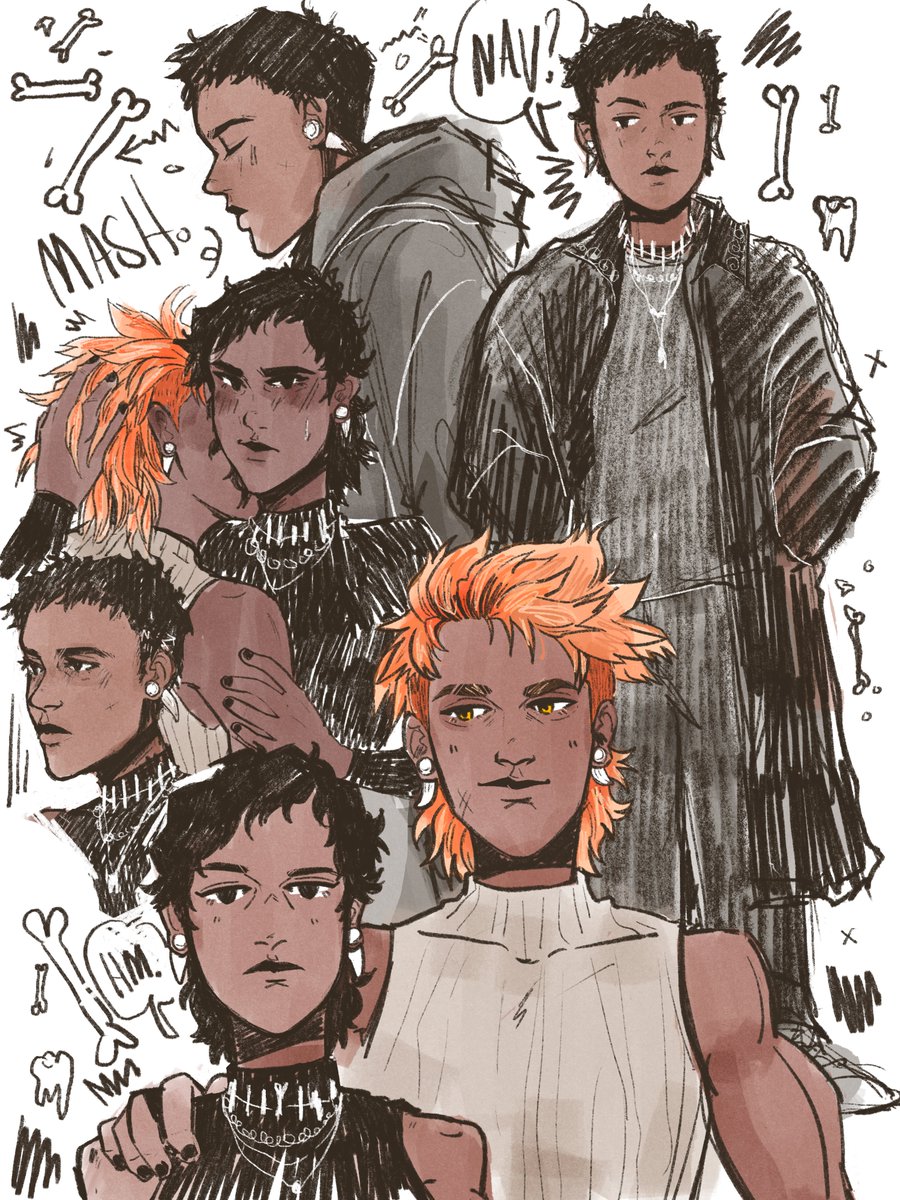 Have some griddlehark sketches 

#tlt #TheLockedTomb #HarrowtheNinth #gideontheninth #griddlehark