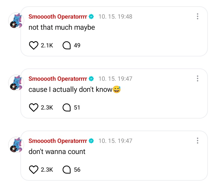 enhypenweverse's tweet image. [ #제이’s Reply ] 251015

OP: Jay, how many Max F1 collections have you bought?

🐈‍⬛: don&apos;t wanna count
🐈‍⬛: cause I actually don&apos;t know😅 
🐈‍⬛: not that much maybe 
🐈‍⬛: but a lot of small stuffs like a mug or keyrings?
🐈‍⬛: wake up and start with a cup of water in my orange LION mug…