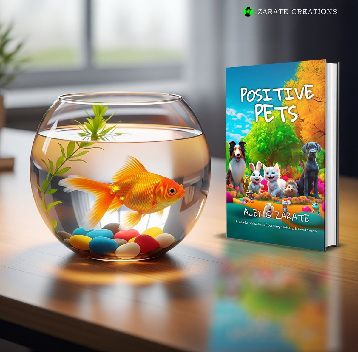 ZarateCreations's tweet photo. Our goldfish holds book club every week. Spoiler: it’s bubbly conversation.

https://t.co/6Lt5tZfzvH

#PositivePets #FishBookClub #ZarateCreations #AquaticFans https://t.co/nx0mTIybzn