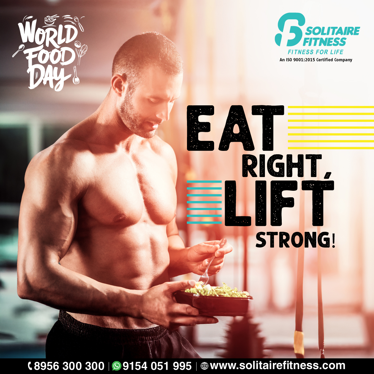 SolitaireFit's tweet photo. Good food fuels great fitness!
This World Food Day, make every meal count — nourish your body, strengthen your workouts, and stay unstoppable!

#WorldFoodDay #EatRightLiftStrong #SolitaireFitness #FuelForFitness #HealthyBodyHealthyMind https://t.co/3GlLT3UQs0
