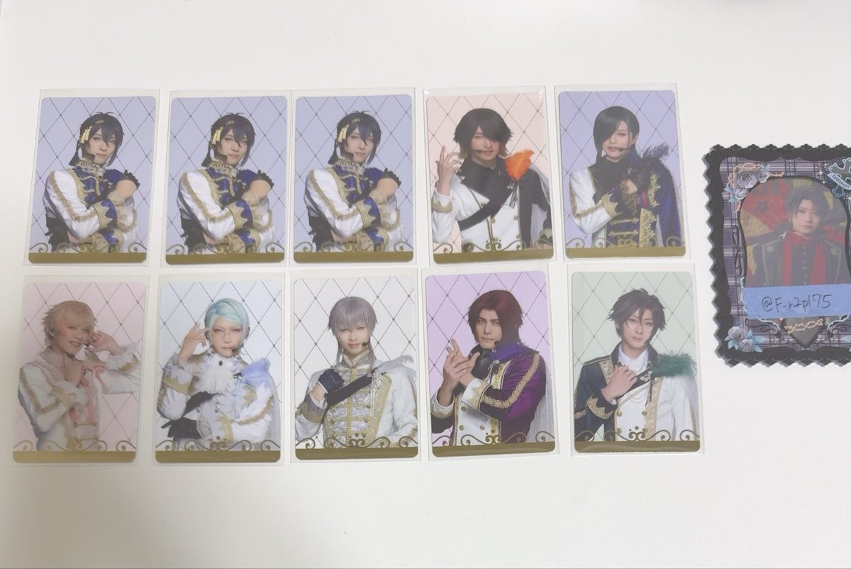 【交換】
刀剣乱舞 刀ミュ 目出度歌誉花舞 十周年祝賀祭 ふぉとカード シブツタ

譲:三日月 長曽祢 青江 物吉 巴形 鶴蜻蛉切 御手杵

求:加州&gt;&gt;定価(+送料)
交換優先のため買取のお返事にお時間頂きます。

郵送or都内、ﾘﾄﾘﾝ記載現場手渡し