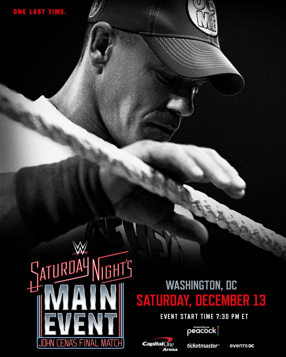 One Last Time. Don't miss <a href="/JohnCena/">John Cena</a>'s final match at #SNME on December 13th! Tickets on sale now with presale code: ALLWWE

🎟️: bit.ly/48qzUjE