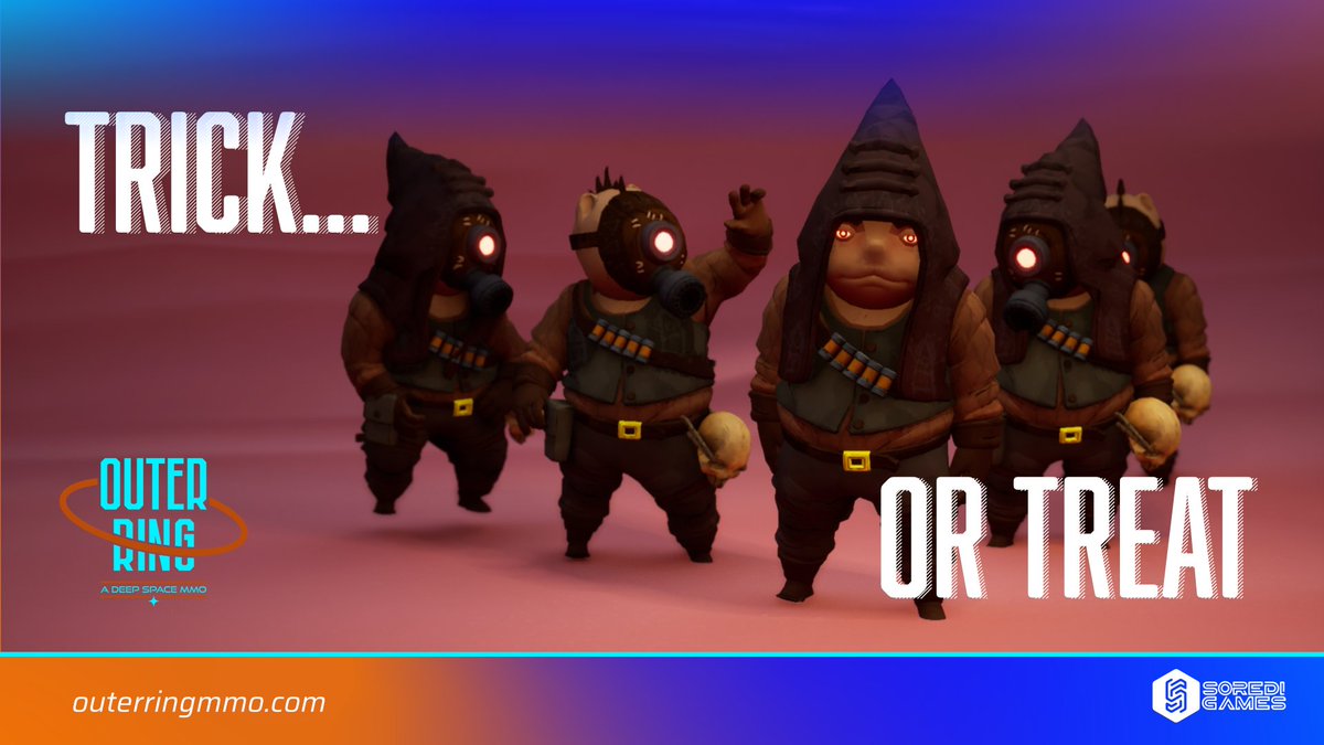 If a Zarklin knocked on your door and asked “Trick or treat?”… what would you choose? 🎃

👀 Be careful.

#OuterRingMMO #Web3Gaming #OuterRingAlpha