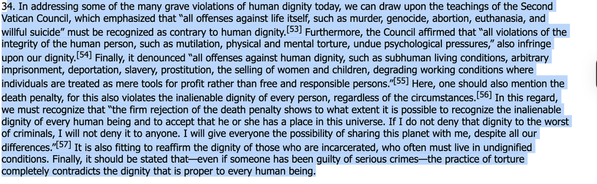 NickTCavazos's tweet image. One reason that Pope Leo is very pro-open borders is the fact that Pope Francis, the most based, taught that deportation was a grave offense against man&apos;s dignity.  Deportation is in the same list as murder, slavery, prostitution, and the selling of women and children.  While one…