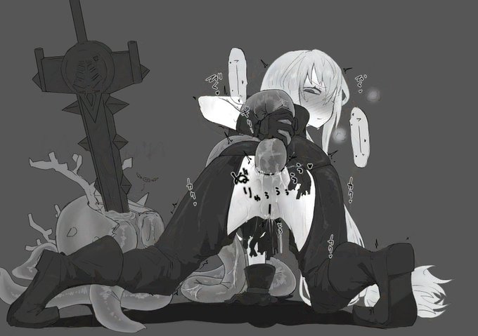 【再掲】だいぶエロい方向に進化した恐魚さんwithスカジ 