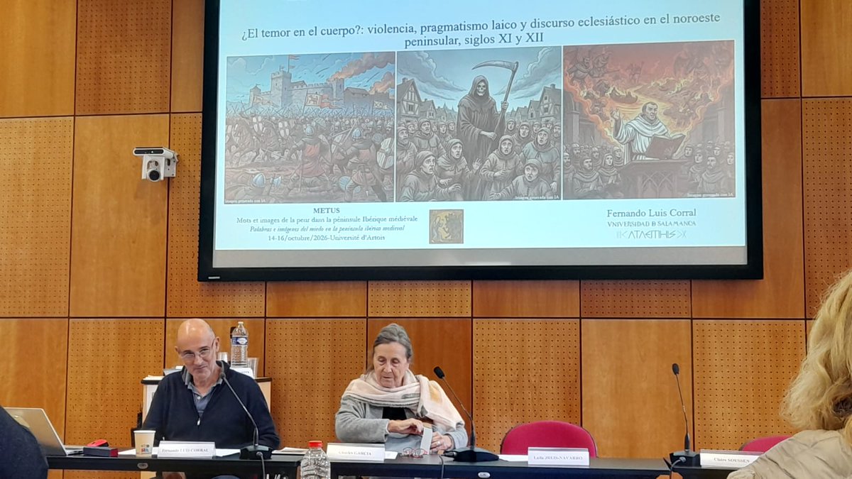 FLCorral's tweet photo. La sesión de la tarde de #METUS va llegando a su final y hemos tenido la oportunidad de escuchar las intervenciones de @FLCorral , Charles Garcia, @layla_jreis y Claire Soussen.
Una jornada sugerente e intensa en la Université d'Artois. 👇 https://t.co/rjEzZv0B1S