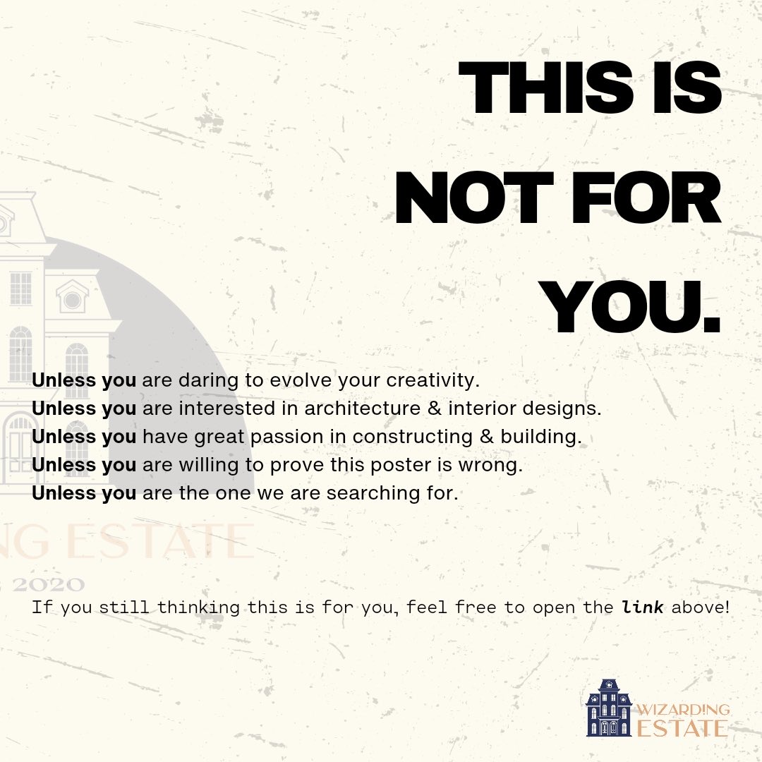 WIZARDING ESTATE (@ah_estate) on Twitter photo ใ
ค
ใ
ค ใ
ค
โ Wizarding Estate is HIRING! โจ
โ ๐ฉ๐ฌ ๐จ ๐ท๐จ๐น๐ป ๐ถ๐ญ ๐ผ๐บ! โจ
โท
โ โงผ bit.ly/ESTATE-OPREC โงฝ
โ For further inquiries, please contact: <a href="/MissSelwyn/">๐จvelle.</a>.
ใ
ค ใ
ค
ใ
ค ใ
ค ใ
ค
ใ
ค ใ
ค
โ Wizarding Estate is HIRING! โจ
โ ๐ฉ๐ฌ ๐จ ๐ท๐จ๐น๐ป ๐ถ๐ญ ๐ผ๐บ! โจ
โท
โ โงผ bit.ly/ESTATE-OPREC โงฝ
โ For further inquiries, please contact: <a href="/MissSelwyn/">๐จvelle.</a>.
ใ
ค ใ
ค
ใ
ค ใ
ค