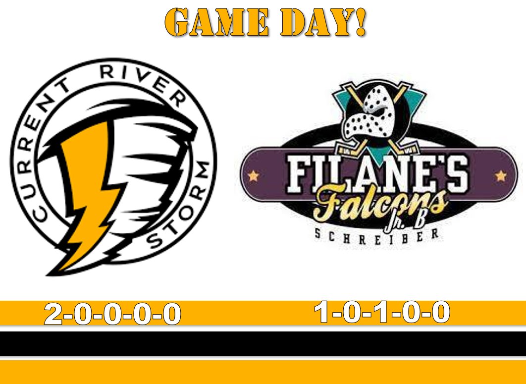 Current River Storm (@currentrivstorm) on Twitter photo Good morning fans!
We're spending the weekend with the <a href="/SchreiberFlcns/">Schreiber Falcons</a>
📅: Saturday 18th
⏰: 7:30 p.m.
📅: Sunday 19th
⏰: 1:00 p.m. Good morning fans!
We're spending the weekend with the <a href="/SchreiberFlcns/">Schreiber Falcons</a>
📅: Saturday 18th
⏰: 7:30 p.m.
📅: Sunday 19th
⏰: 1:00 p.m.