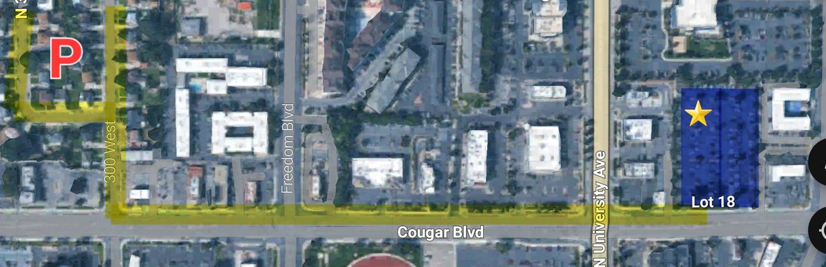 To anyone who wants to come by the tailgate on Saturday: Here's a Google view of the tailgate area. I've highlighted a nearby neighborhood with parking just a few blocks from the tailgate and walking distance to the stadium. ✌️🤟🤙