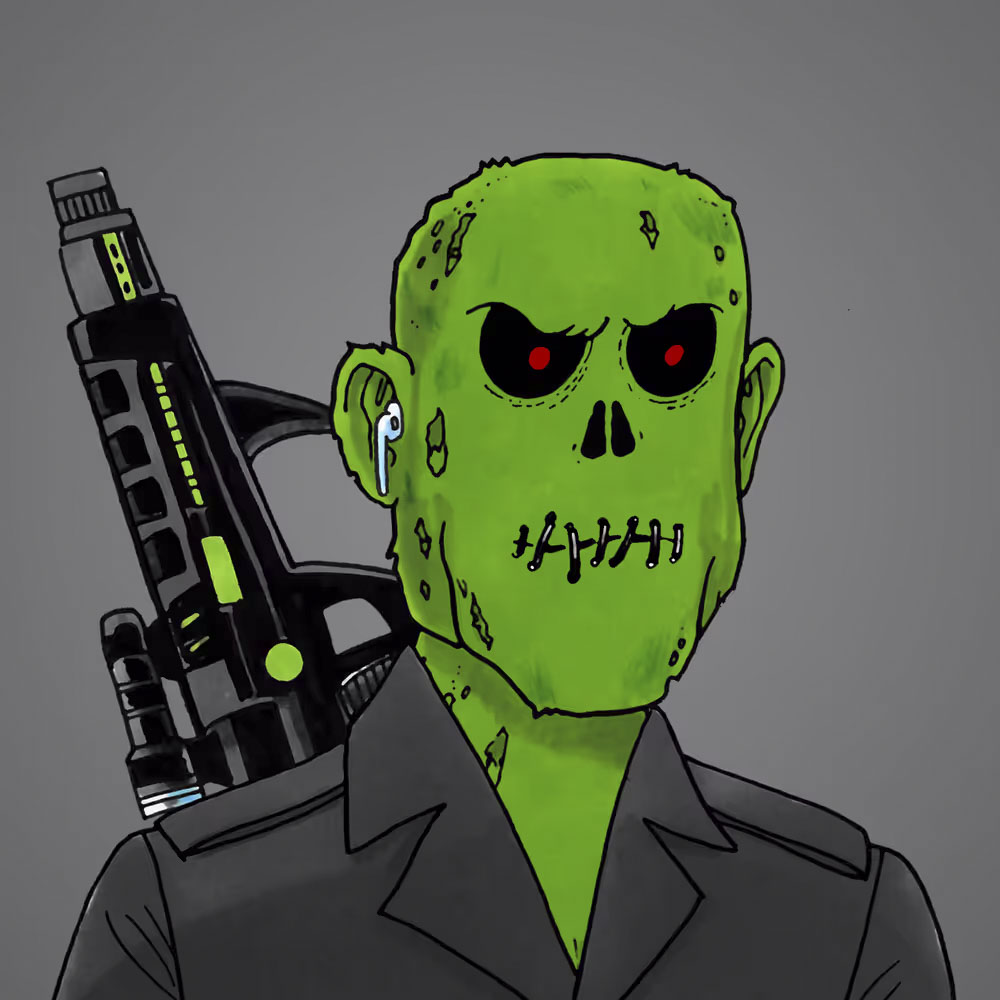 Just won this bad ass Blue 3-D Glasses Zombie from <a href="/JungleFreaksNFT/">JUNGLE FREAKS</a>. Thanks <a href="/DadBodz_NFT/">POH</a> 

So I went ahead and bought another Zombie off the floor. 💪🌴🌴🌴 AAAAAAAOOOOOOOOO