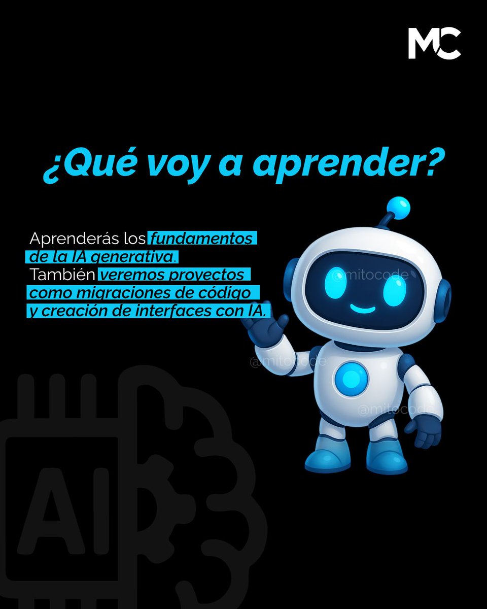 mitocode's tweet image. ¡Hey Coder! 🙋🏻♀🙋🏻♂ Estas son 03 preguntas frecuentes sobre el NUEVO workshop IA para Developers 🤖💡
🚨 IA para Developers
📆 Inicio: 18 de Octubre
📲 buff.ly/RkBogRN
.
#mitocode #programador #programacion #tecnologia #iaparadevelopers #ia #developers