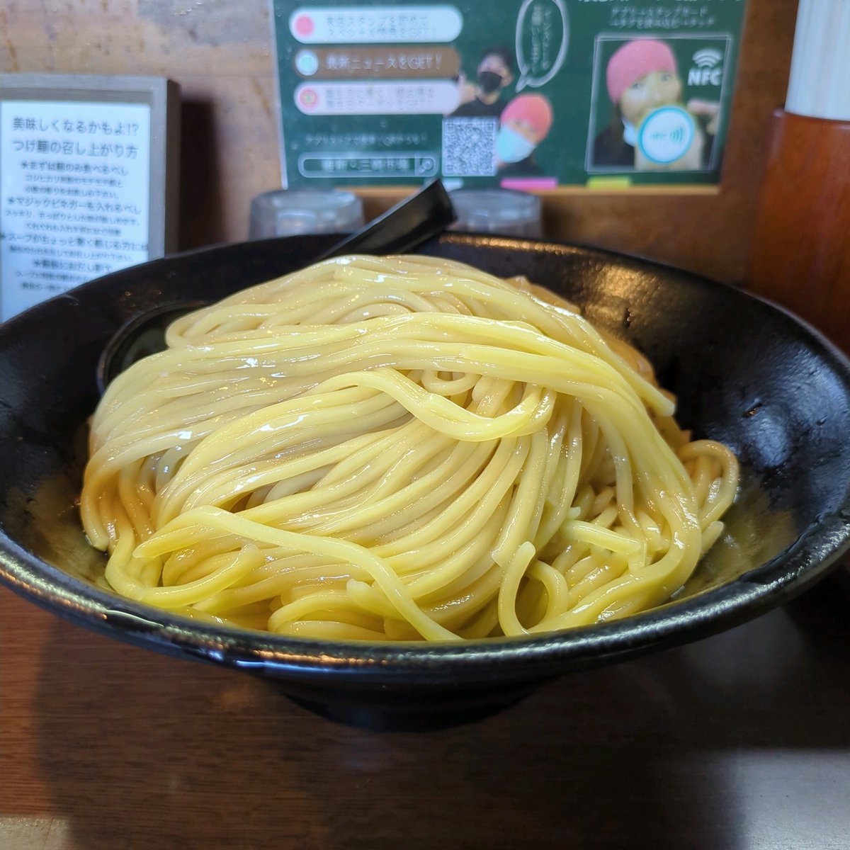 ma_kun_ra_men's tweet photo. 【越後維新湯沢本店】
@ishinyuzawa 

〇越後味噌つけめん特盛
〇ミニチャーシュー丼

季節のおすすめ✨
味噌も美味しいんだよね😍
大満足💯でお腹いっぱいでした🤣
ご馳走さまでした😋🙏
#越後維新湯沢本店 
#新潟県南魚沼郡湯沢町 https://t.co/2UCx8nEgJG