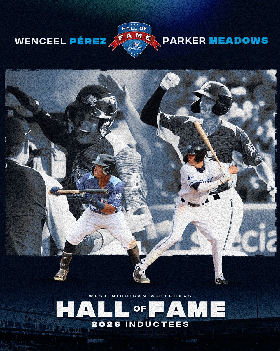 We're thrilled to announce the two newest inductees into the Whitecaps Hall of Fame - and they're both names every Whitecaps fan is familiar with!  

Congratulations to Wenceel Pérez and Parker Meadows, the Class of 2026!!!

Learn More HERE ➡️ tinyurl.com/27wv6jdp