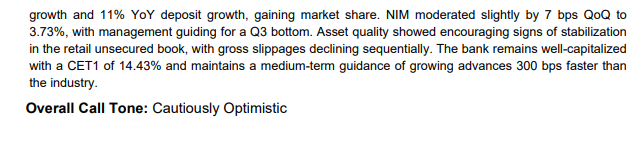 myAlerts_in's tweet photo. #AXISBANK #AXISBANKQ2 Axis Bank Ltd Q2FY26 Earnings Concall Summary https://t.co/aiHKfGxFEX
