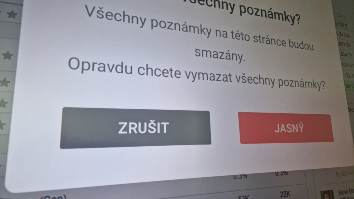Jasný! &gt; Kvitovat &gt; Budiž &gt; OK