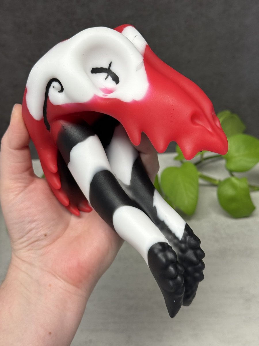 Feeling Impish? 🖤❤️🤍
This Marrow and new toys are dropping next Friday 10/24 at 9pm EST!

General shop updates, <a href="/AETyphon/">Typhon</a> has started a new full time gig which is keeping him very busy. Both of us are working full time in addition to the squish shop. We plan to leave MTO custom