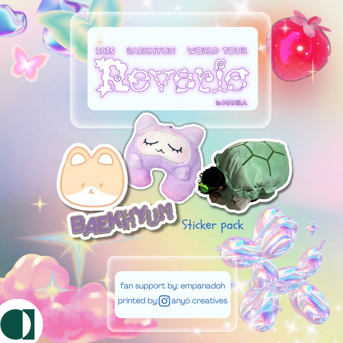 empanadoh's tweet photo. Clutching my pubmat for #ReverieInManila fan support by @empanadoh! 

<13pcs Holo Vinyl Sticker pack >

🍭 Like &amp; RT 
🍫 1:1
🍬 TBA loc and time (hopefully makaikot pa ko) 

See you!! 🤗

#Baekhyun #BaekhyuninManila #ReverieinMNL #ByunBaekhyun https://t.co/6hwncEwZ6X