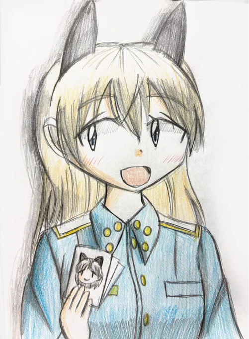 エイラ描きました! #ストライクウィッチーズ #エイラ・イルマタル・ユーティライネン
