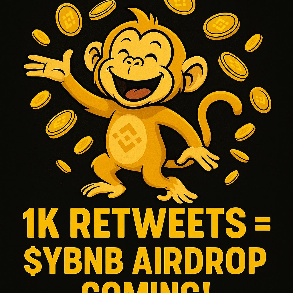 $YBNB AIRDROP ALERT! 🚨
We’re planning something fun and rewarding for our amazing community 💛

If this post hits 1,000 retweets, we’ll officially announce our next $YBNB Airdrop — and trust us, it’s going to be BIG! 

Let’s show the power of the Yellow BNB Family —
💛 Retweet,