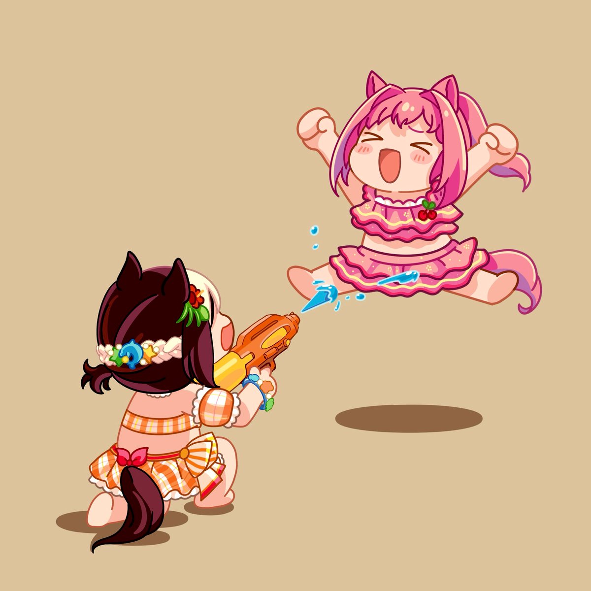 🔫🐬🏖️ #specialweek #haruurara