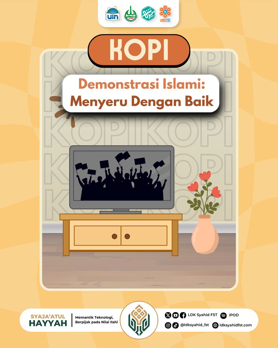 Ldksfst_uinjkt's tweet photo. ☁ KOPI ☁ [Komik Seputar Islam]

Halo guys~ siapa yang kangen KOPI? 🤩
KOPI bukan sembarang kopi—alias Komik Seputar Islam is back! 🫰🏻

Kali ini KOPI hadir dengan semangat baru dan bahas topik yang lagi rame banget: Demonstrasi Islami: Menyeru Dengan Baik ✊🌿 https://t.co/wBa2xKrKI0