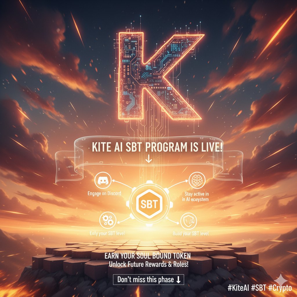 with_crypto18's tweet image. Your Soul Bound Token (SBT) defines your contribution in the @GoKiteAI ecosystem 🌐
Engage, earn, and level up your SBT to unlock future rewards &amp;amp; exclusive roles.
💡 The more you build, the stronger your soul in Kite AI!
#KiteAI #SBT #AI
