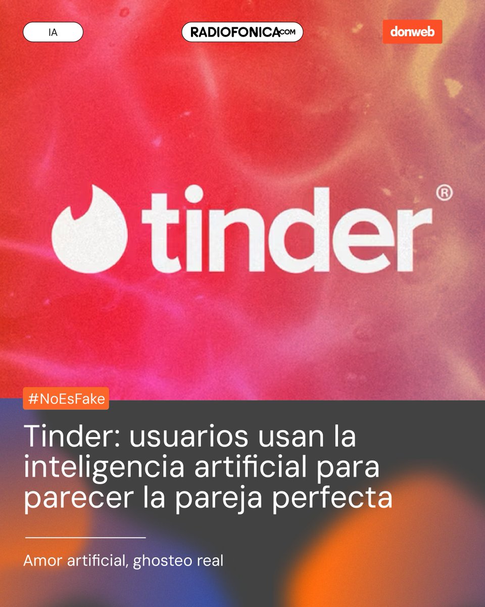 DonWebOficial's tweet image. 🚨 #NOESFAKE junto a @radiofonica1007 💥
💍 Ley anti matrimonio humano–robot
❤️ Tinder con IA
💸 IA promete ganar la lotería
👶 Streamer dio a luz en vivo
Parece joda, pero es real🤯
#donweb #humortech