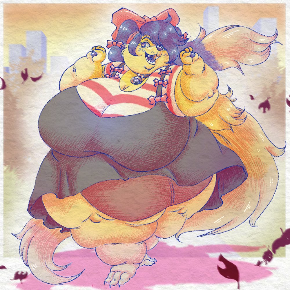 It Fat Girl Fall Yall! #fatfur #fatfurry #furryartist #furrygirl