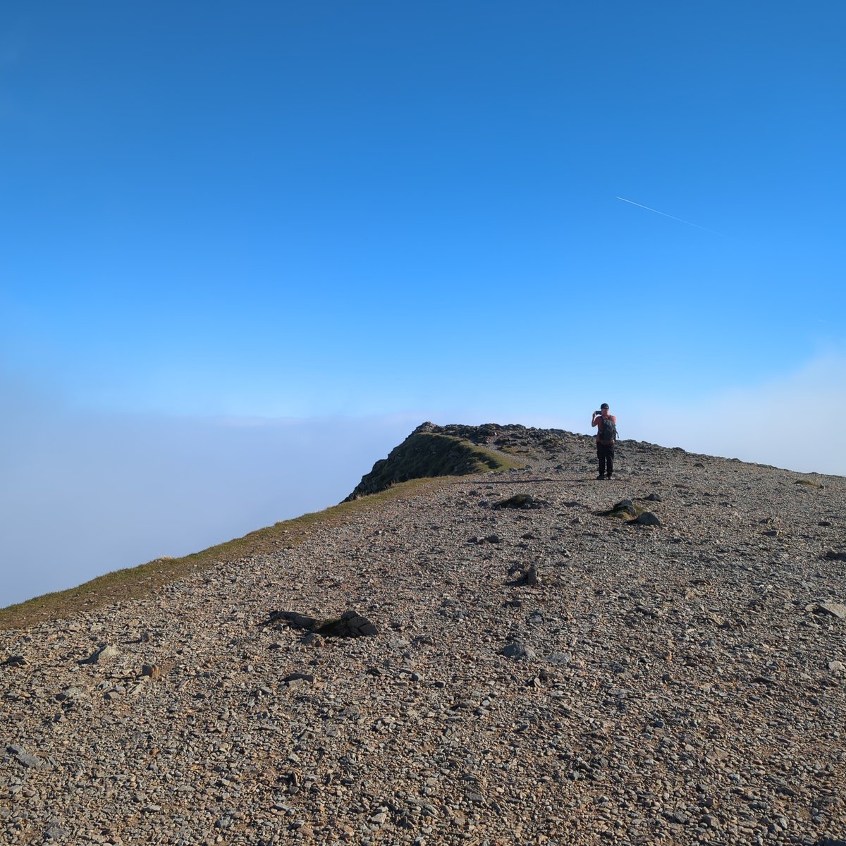 Cloud inversion up Helvellyn today